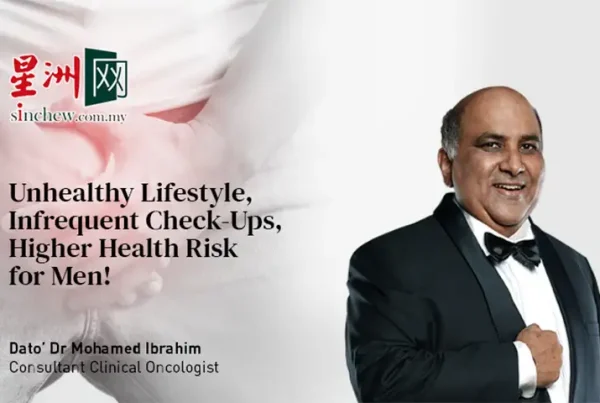 unhealthy lifestyle, infrequent check ups, higher health risk for men, dato dr' mohamed ibrahim, beacon hospital