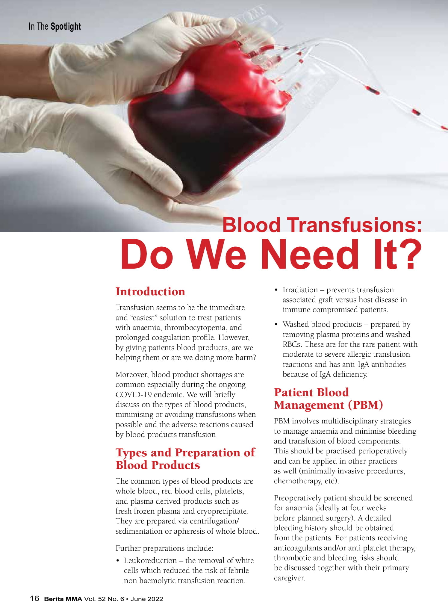 Blood Transfusion Beacon Hospital Malaysia