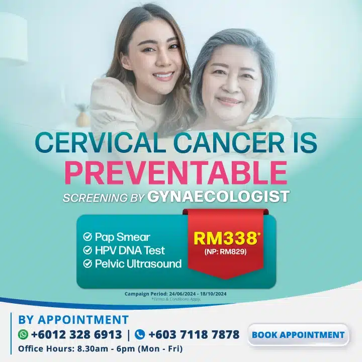 Mobile Banner Promotion, Beacon Hospital Malaysia, Cervical Screening 2024, Marketing Campaign